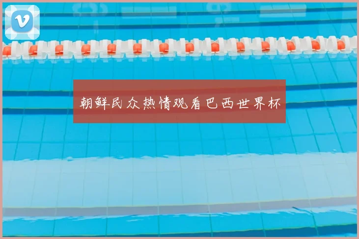 朝鲜民众热情观看巴西世界杯